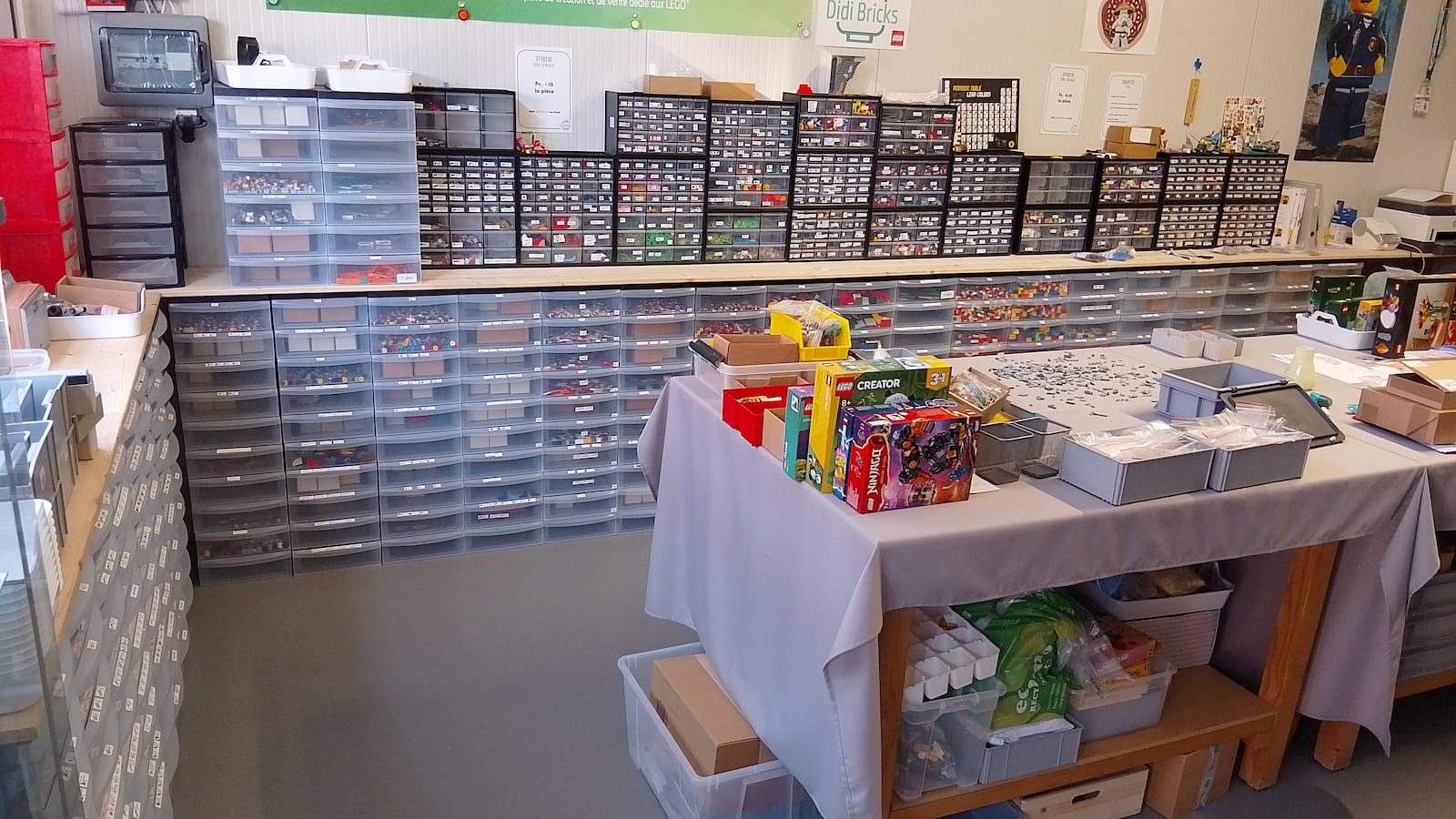 Mur de briques LEGO Didi Bricks à Cornaux